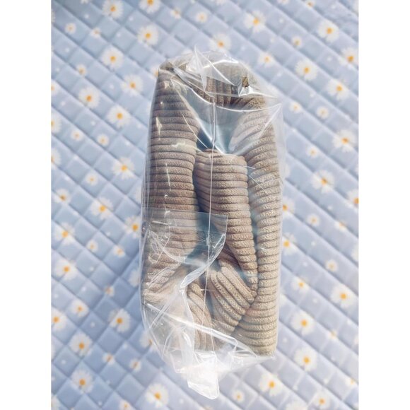 Women Green Corduroy Large Shoulder Tote Shopping Bag with Zipper and Pockets - Picture 9 of 13